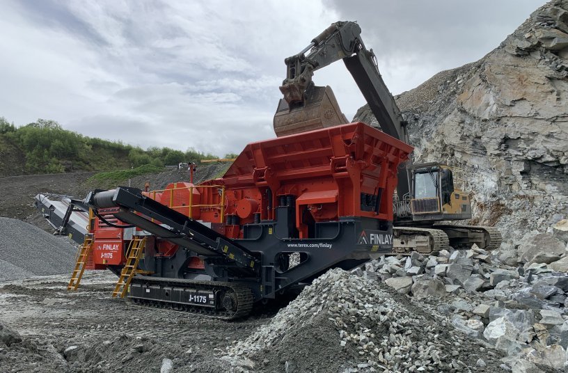 Finlay J-1175 jaw crusher <br>IMAGE SOURCE: Terex Finlay