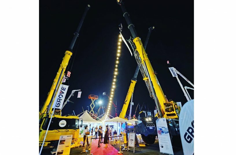 The Manitowoc booth at GIS 2023.<br>IMAGE SOURCE: MANITOWOC COMPANY, INC.