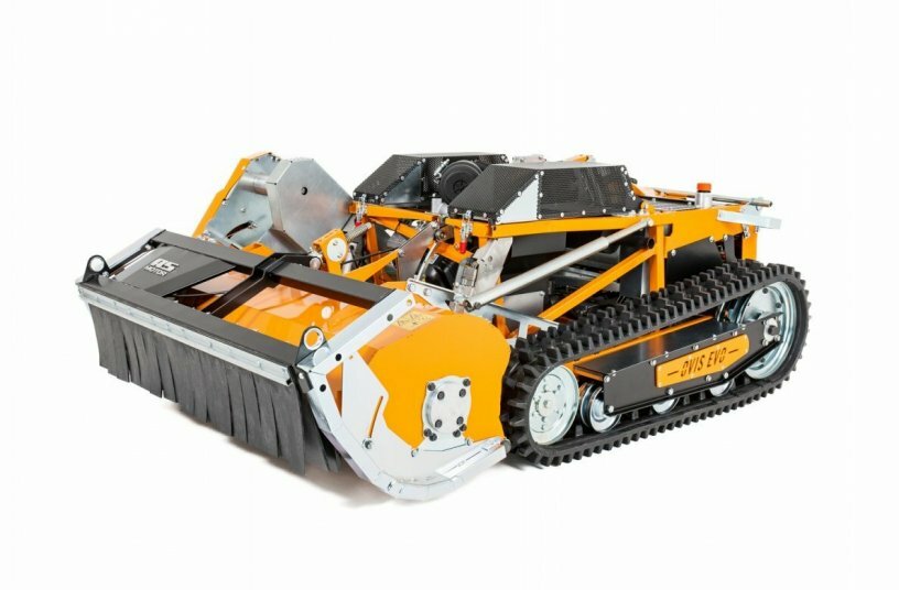 Start of series production of the new AS 1000 Ovis Evo RC: Mowing steep slopes even more comfortably from now on<br>IMAGE SOURCE: AriensCo GmbH