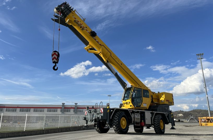 Grove GRT550 Geländekran<br>BILDQUELLE: Manitowoc