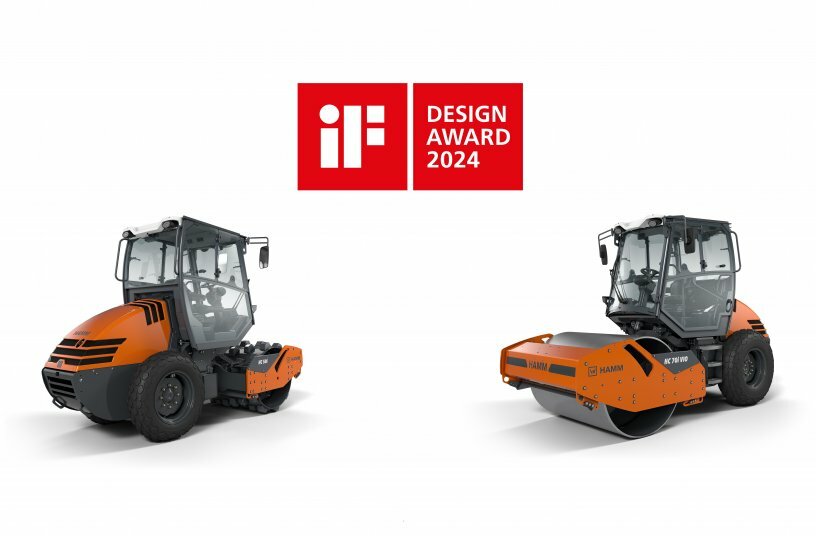 iF Design Award for HC 50i – HC 70i small compactors: In a two-stage process, the 5 to 7 t machines were awarded the prestigious design prize.<br>IMAGE SOURCE: WIRTGEN GROUP
