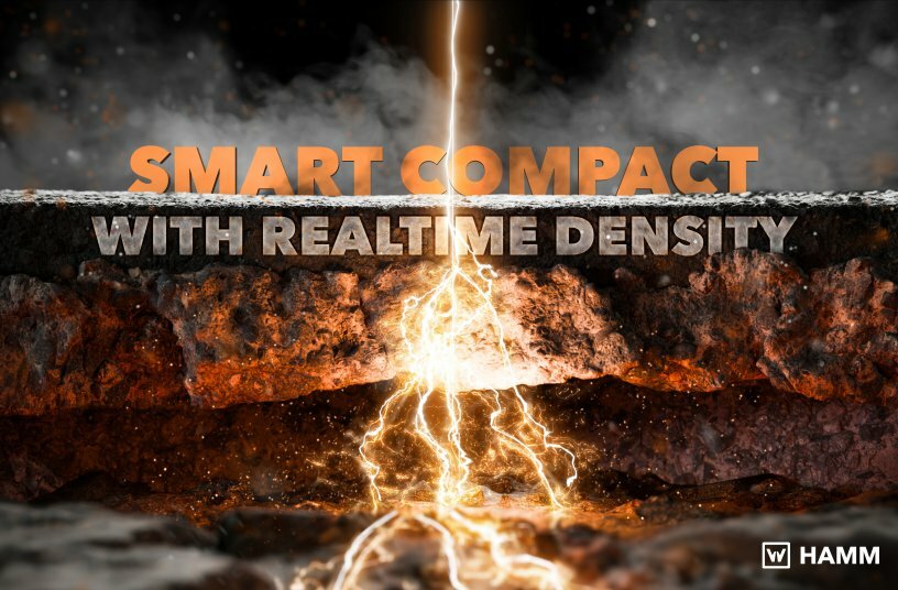 Revolutionäre Entwicklung für die Asphaltverdichtung: Smart Compact Pro mit Echtzeit-Dichtemessung.<br>BILDQUELLE: WIRTGEN GROUP