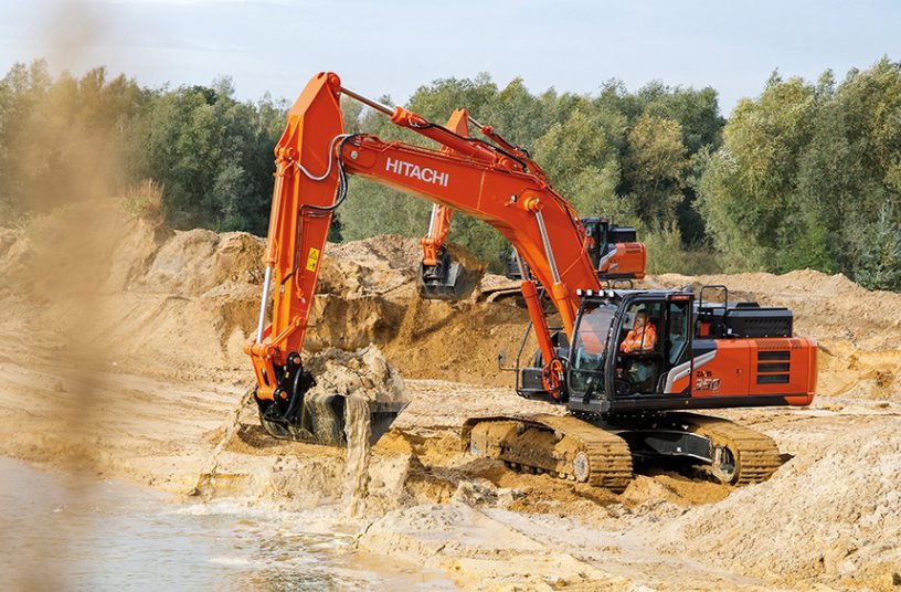 Hitachi Construction Machinery Europe (HCME) NV announces factory-fitted Leica Geosystems solutions for Zaxis-7 excavators <br> Image source: Hitachi Construction Machinery (Europe) NV