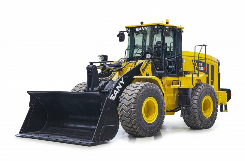 The new SANY SW405 wheel loader - one of the heavy exhibits in Neumünster<br>IMAGE SOURCE: SANY Europe GmbH