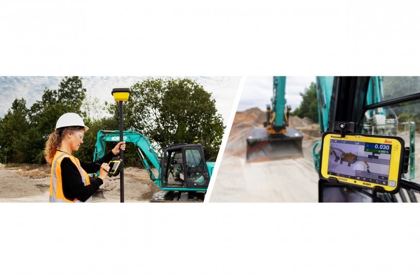 Software versatility enables contractors to utilise their equipment for both on- and off-machine applications<br>IMAGE SOURCE: Hexagon's Heavy Construction Solutions; Leica Geosystems