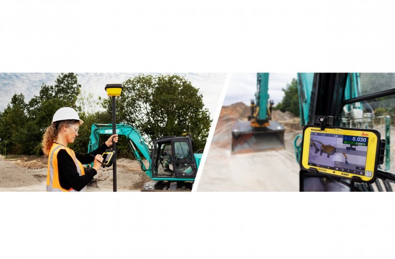 Leica Geosystems stellt Leica iCON site excavator, die neue Maschinensteuerungslösung für Kompaktbagger vor<br>BILDQUELLE: Hexagon's Heavy Construction Solutions; Leica Geosystems
