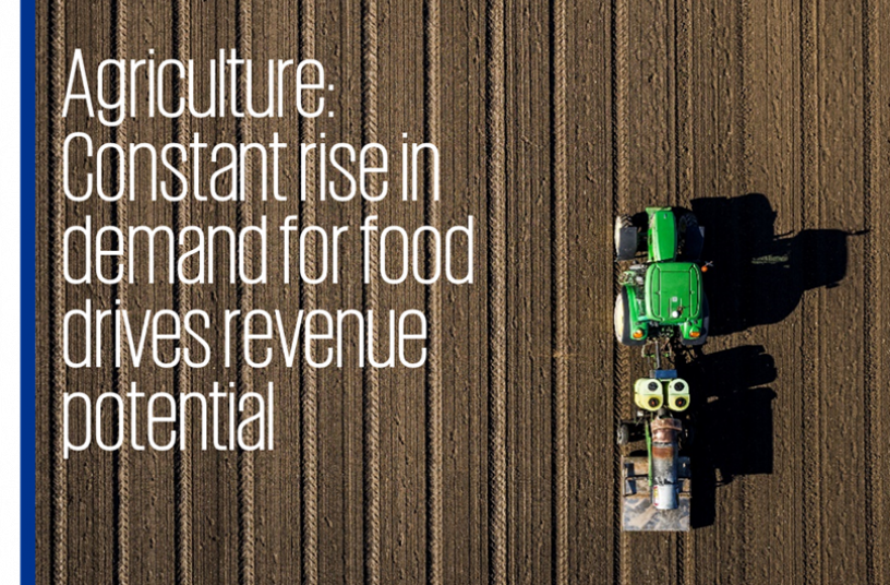 Agriculture: Constant rise in demand for food drives revenue potential <br> Bildquelle: KPMG