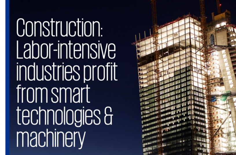 Construction: Labor-intensive industries profit from smart technologies and machinery <br> Image source: KPMG