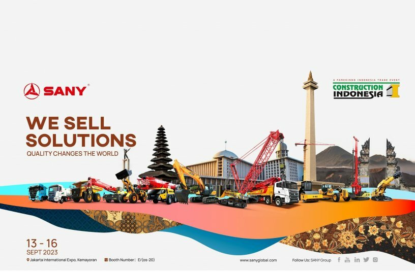 Post of Jakarta International Expo <br>IMAGE SOURCE: SANY Group