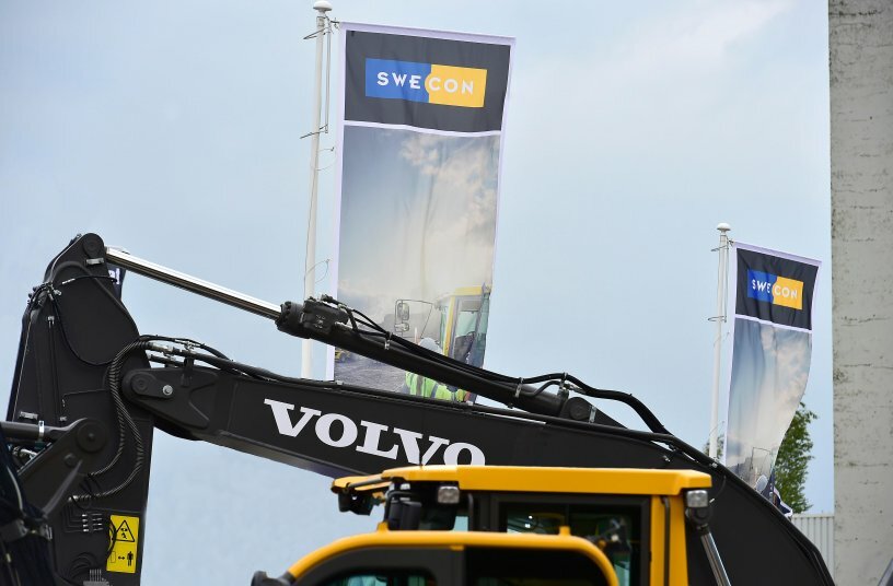 Swecon Baumaschinen auf der NordBau 2023<br>BILDQUELLE: Volvo Construction Equipment Germany GmbH