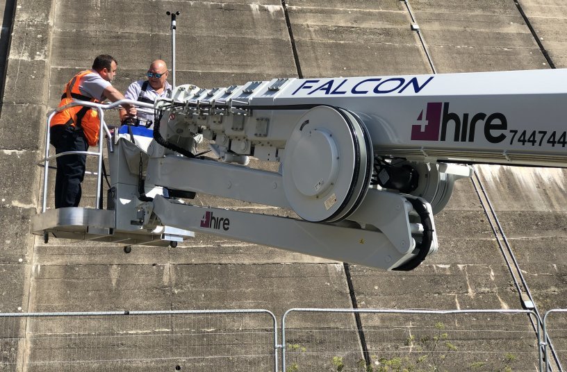 Falcon has landed on Jersey…<br>IMAGE SOURCE: FALCON LIFTS