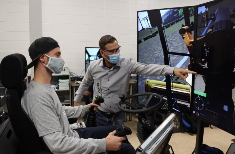 Mont-Laurier Vocational School Saves a Week of Training with Vortex Simulators <br> Image source: CM Labs Simulations