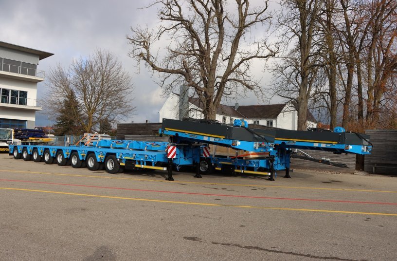 Delivery of the two MPA 8 semitrailers <br> Image source: Goldhofer Aktiengesellschaft