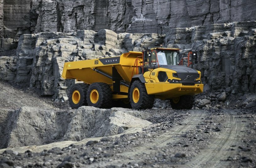 Volvo CE präsentiert den neuen Volvo-Dumper A50<br>BILDQUELLE: Volvo Construction Equipment