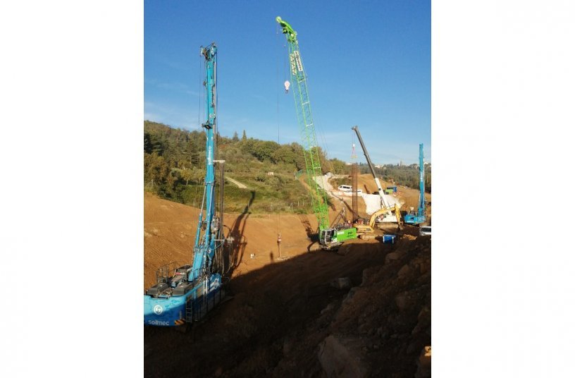 Widening works to the third lane of A1<br>IMAGE SOURCE: TREVI - Finanziaria Industriale S.p.A.