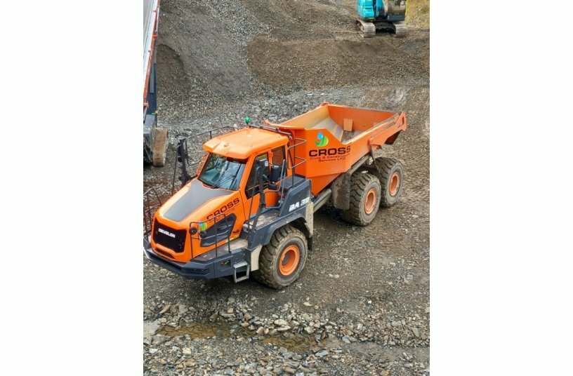 New Develon DA30-7 Articulated Dump Truck Joins Cross Fleet<br>IMAGE SOURCE: DEVELON