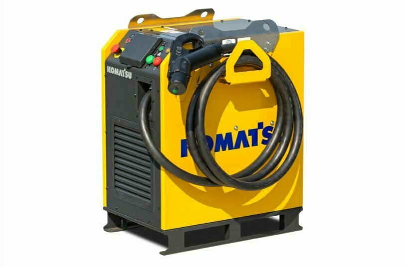 The included external charger for the PC33E-6.<br>IMAGE SOURCE: Komatsu