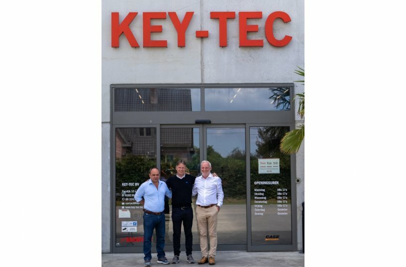In the picture: from left, Sven Dekeyser– KEY-TEC Owner, Tim Hunt - CTE export area manager, and Peter Hesters - KEY-TEC manager for CTE products.<br>IMAGE SOURCE: CTE SpA