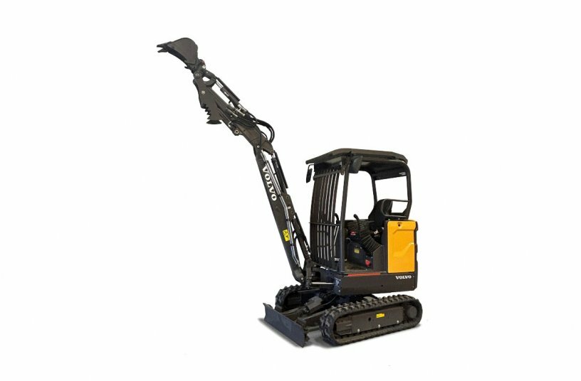 Volvo präsentiert geraden Ausleger für elektrischen Minibagger<br>BILDQUELLE: Volvo Construction Equipment