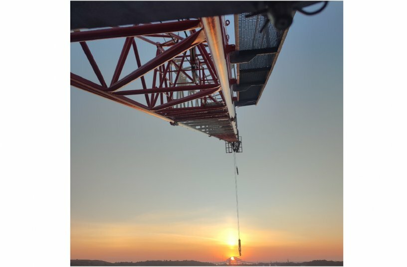 The J780PA.60 crane from JASO has been chosen for the rehabilitation of ships in Baltimore<br>IMAGE SOURCE: JASO Tower Cranes
