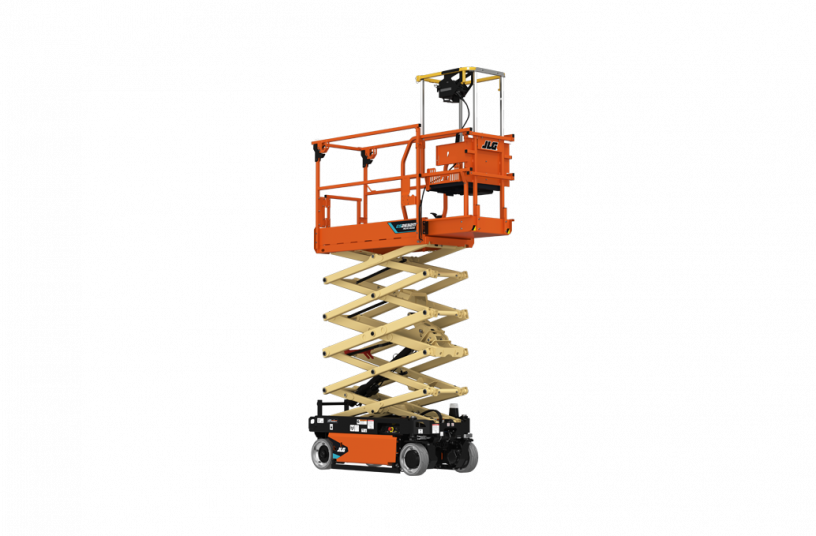 JLG präsentiert die Mikro-Scherenbühne ES2632M und feiert 50 Jahre Innovation im Bereich Scherenbühnen<br>BILDQUELLE: JLG Industries, Inc.