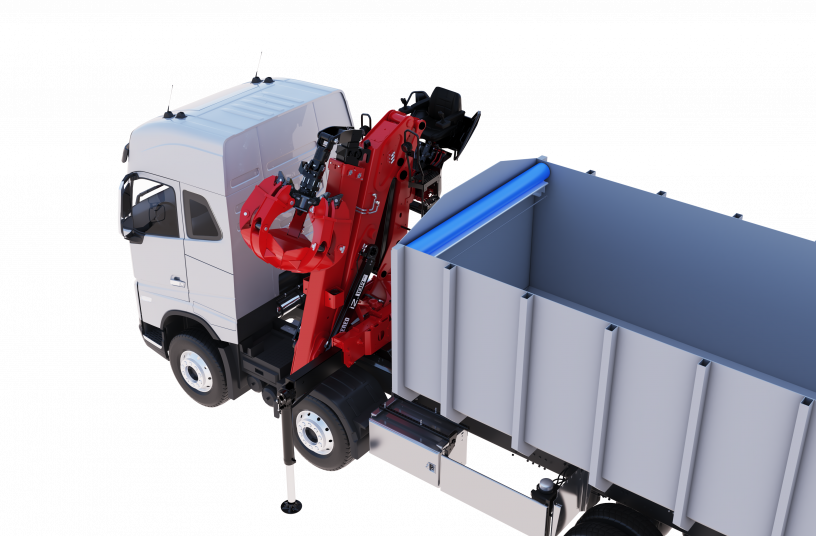 Hiab JONSERED iZ.18R HD recycling crane<br>IMAGE SOURCE: Hiab