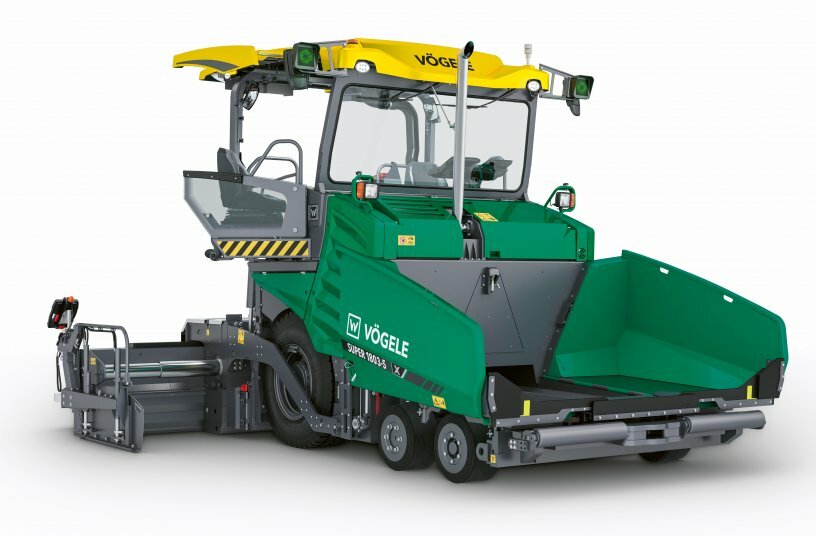 Erster Radfertiger der Strich-5-Generation: Auf der Bauma 2025 hat Vögele den neuen SUPER 1803-5 X präsentiert.<br>BILDQUELLE: WIRTGEN GROUP