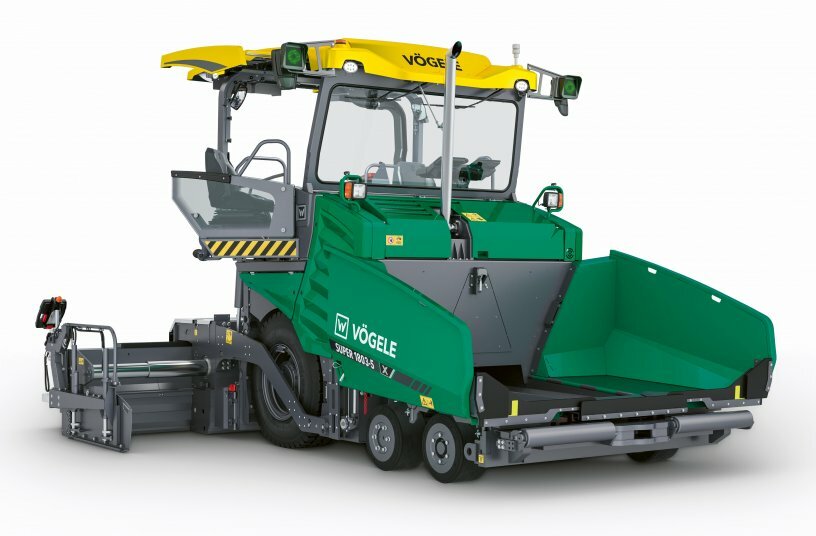The first wheeled paver of the Dash 5 generation: Vögele presented the new SUPER 1803-5 X at Bauma 2025.<br>IMAGE SOURCE: WIRTGEN GROUP