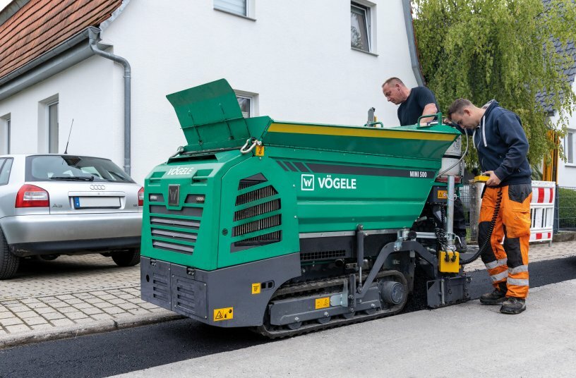 At the Paving Expo 2025, Joseph Vögele AG will be showcasing its smallest paver, the MINI 500.<br>IMAGE SOURCE: WIRTGEN GROUP