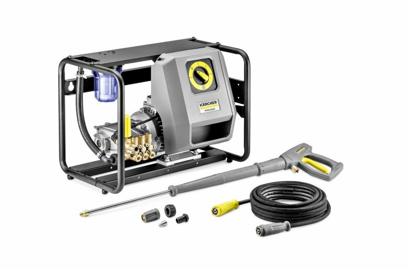 Dank des mitgelieferten Zubehörs – Pistole, Lanze, 10 m-Schlauch und Flachstrahldüse – können Anwender sofort mit der Arbeit beginnen.<br>BILDQUELLE: Alfred Kärcher SE & Co. KG