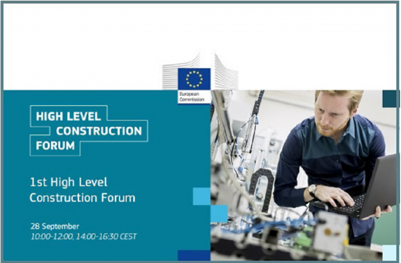 CECE Secretary General presents DigiPLACE perspectives during the High Level Construction Forum<br>IMAGE SOURCE: CECE - Committee for European Construction Equipment