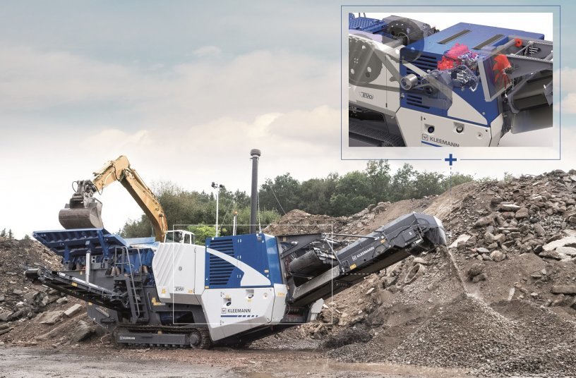 The basis for high economy: the optimised crusher direct drive of the new EVO2 generation from Kleemann.<br>IMAGE SOURCE: Wirtgen Group; Kleemann