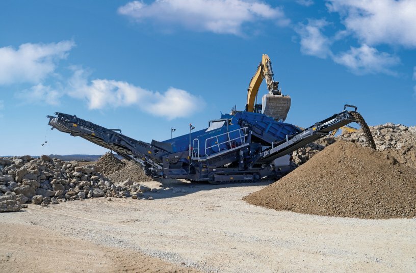 The Kleemann MSS 802(i) EVO impresses as a scalper in natural rock and recycling.<br>IMAGE SOURCE: WIRTGEN GROUP