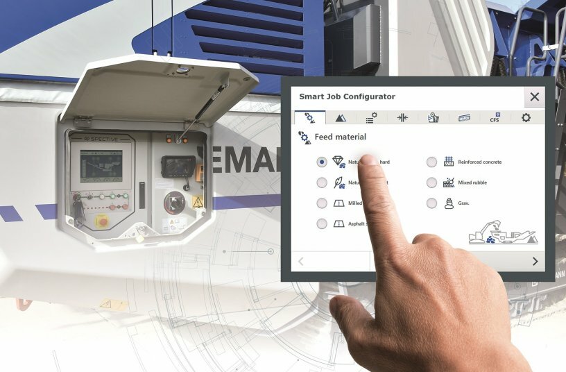 On the SPECTIVE touch panel the Smart Job Configurator can be used as a 