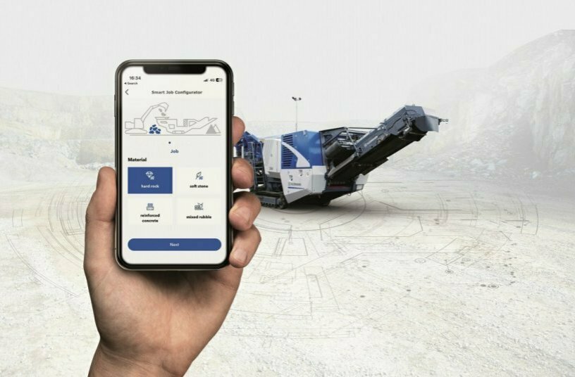 The "Smart Job Configurator" in the SPECTIVE CONNECT app from Kleemann supports the operator in the selection of the correct machine settings.<br>IMAGE SOURCE: WIRTGEN GROUP
