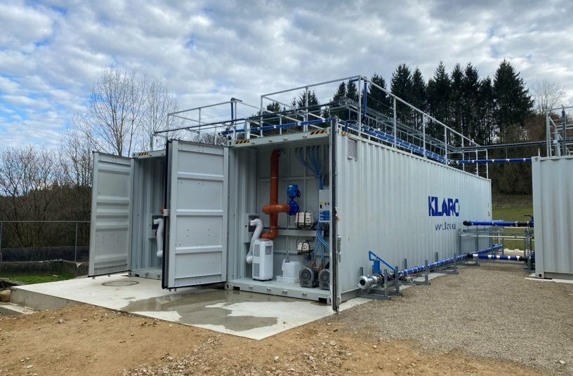 KLARO Container – die mobile Kläranlage <br>BILDQUELLE: KLARO