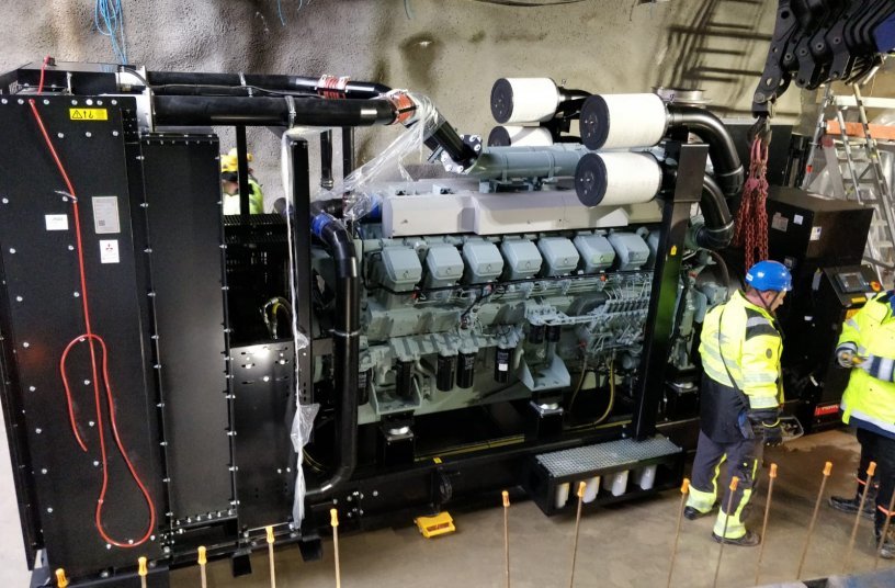 1.8 MW of emergency power for one of the largest tunnels in Finland <br> Image source: HIMOINSA