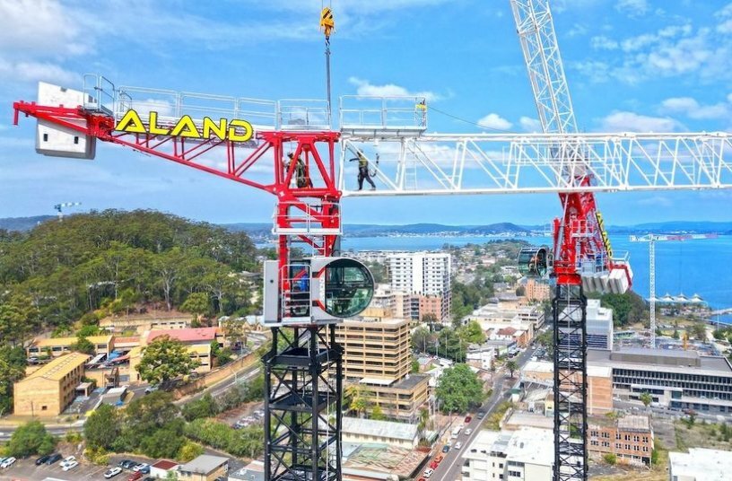 Strictly Cranes sold two new Raimondi hydraulic luffing jib cranes to Australian leading developer ALAND<br>IMAGE SOURCE: Raimondi Cranes SpA