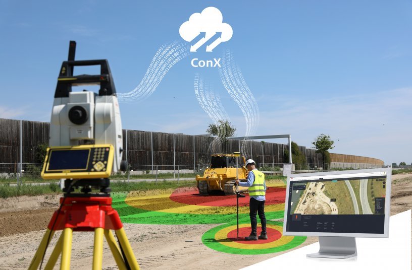 Leica ConX safety KV with screen<br>IMAGE SOURCE: Leica Geosystems