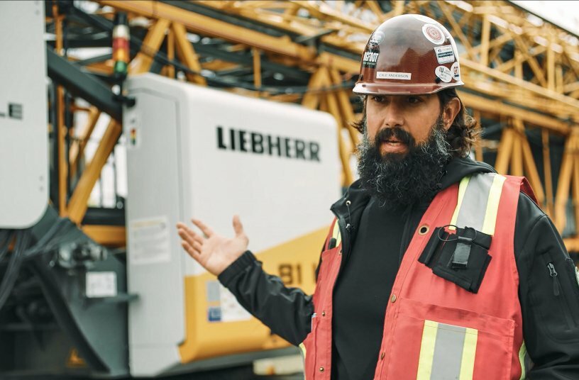  Managing director Cale Anderson emphasises how important Liebherr's technology expertise and reliable service are, especially when it comes to complex construction projects.<br>IMAGE SOURCE: Liebherr-International Deutschland GmbH