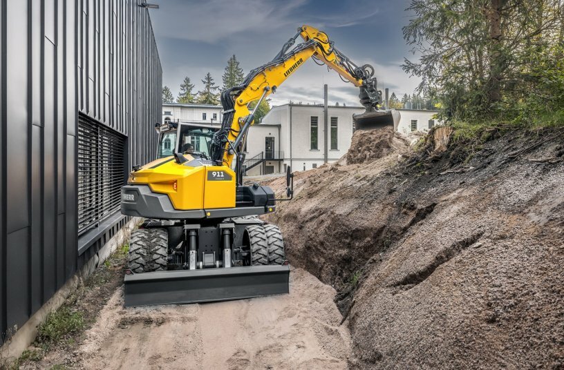 The new wheeled excavators impress with their combination of sophisticated machine design and user-friendly operation. Due to their robust construction and high performance, they are particularly suitable for efficient work.<br>IMAGE SOURCE: Liebherr-International Deutschland GmbH