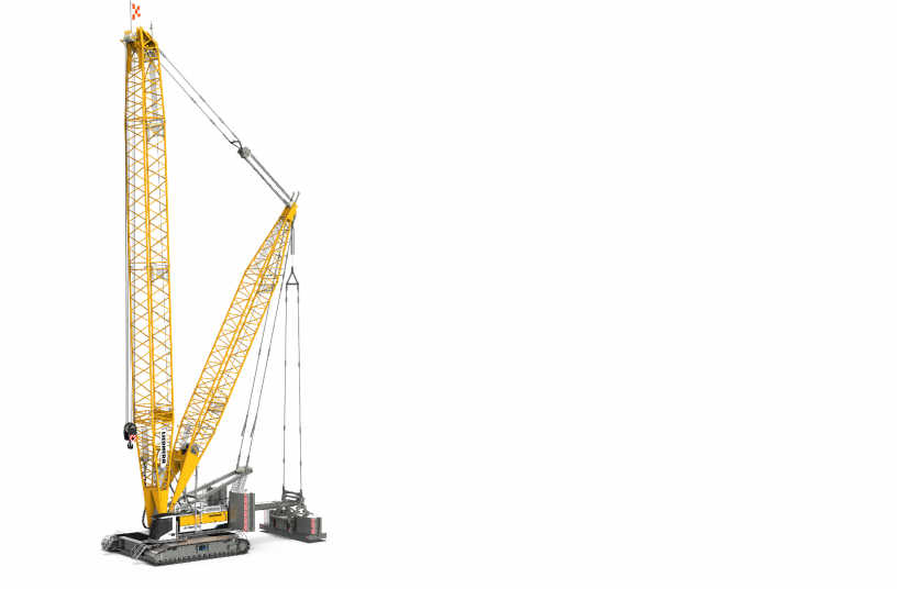 At Bauma, Liebherr unveils a battery-powered unplugged version of the 300-tonne LR 1300 SX crawler crane.<br>IMAGE SOURCE: Liebherr-International AG