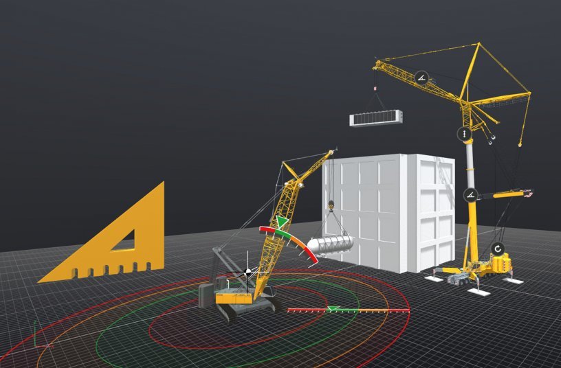 Lift planning has been taken to a whole new level thanks to Crane Planner. The combination of an attractive, three-dimensional user interface with the precise machine data of the load moment limitation system (LMB / LICCON) is unique. <br>Image source: Liebherr-Werk Ehingen GmbH  
