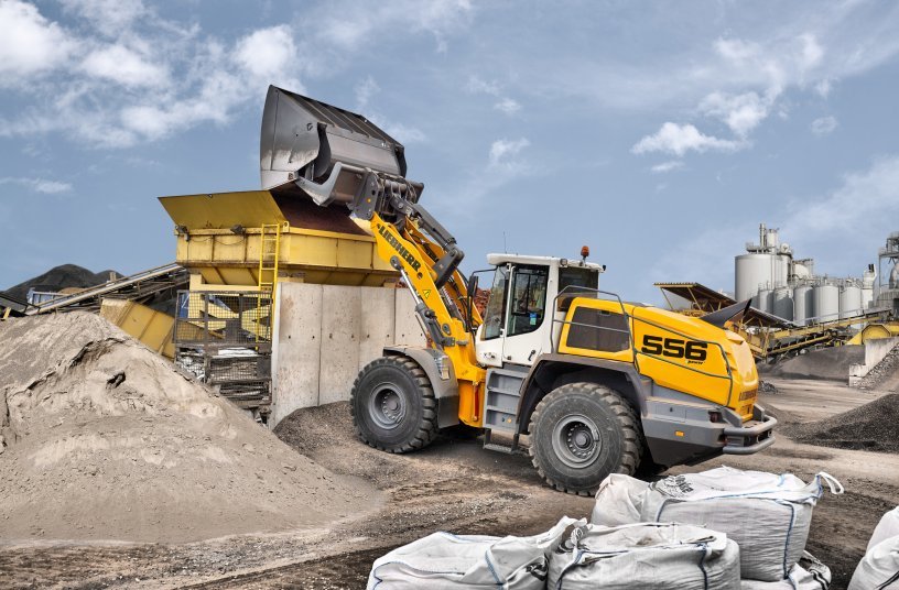 Expanded availability: LIKUFIX is now also available for a large number of Liebherr large wheel loaders, such as the L 556 XPower®. <br>Image source: Liebherr-Werk Bischofshofen GmbH