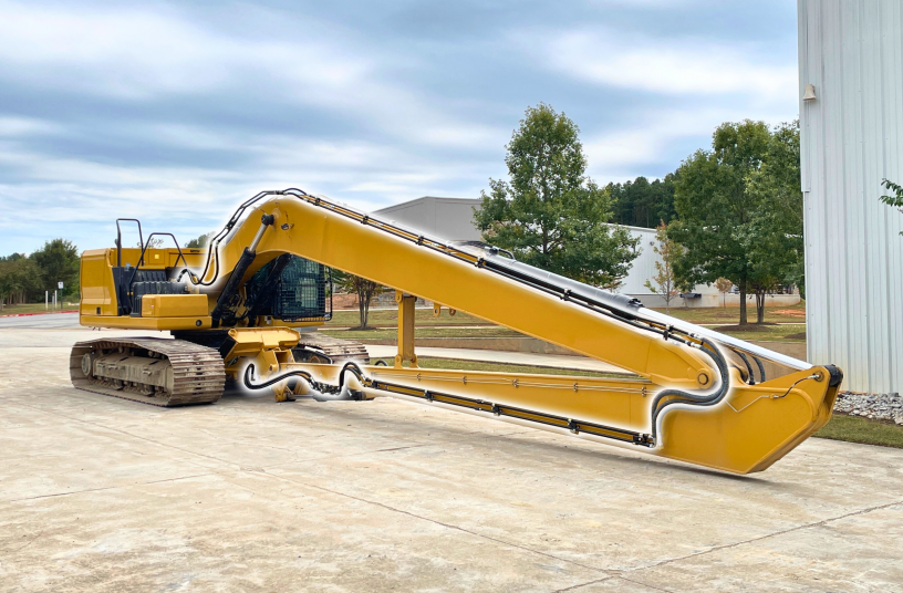 Excavator Hydraulic Kit on Long Front Machine <br>IMAGE SOURCE: HydrauliCircuit Technology