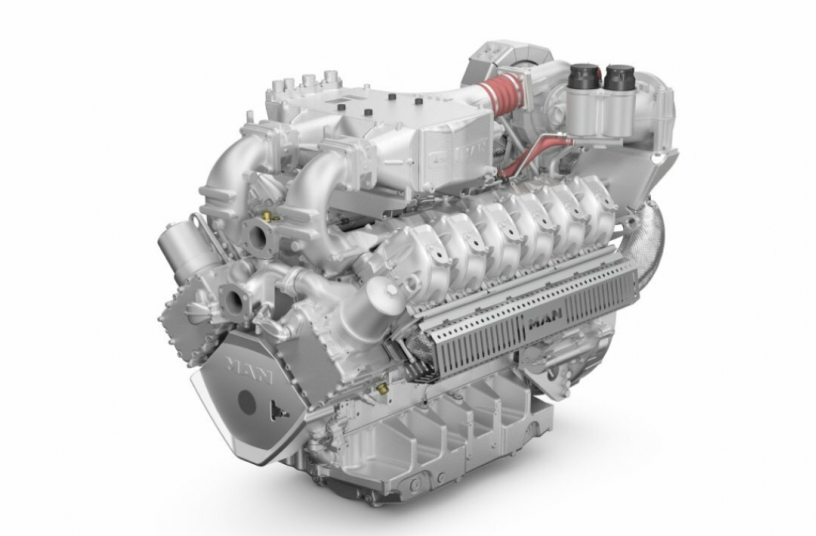MAN E3872 Gasmotor<br>BILDQUELLE: MAN Engines