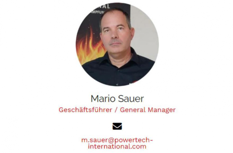 Herr Mario Sauer, Gründer und Geschäftsführer POWERTECH International<br>BILDQUELLE: POWERTECH International