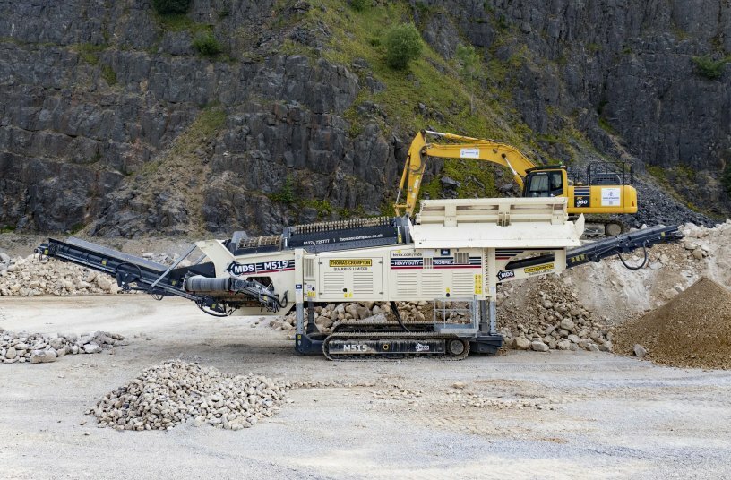 MDS had its flagship M515 trommel on demo in Hillhead's Crusher Alley<br>IMAGE SOURCE: Terex Corporation