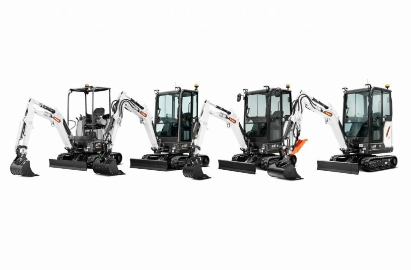 Neue Bobcat 1-2 t Minibagger<br>BILDQUELLE: Doosan Bobcat EMEA