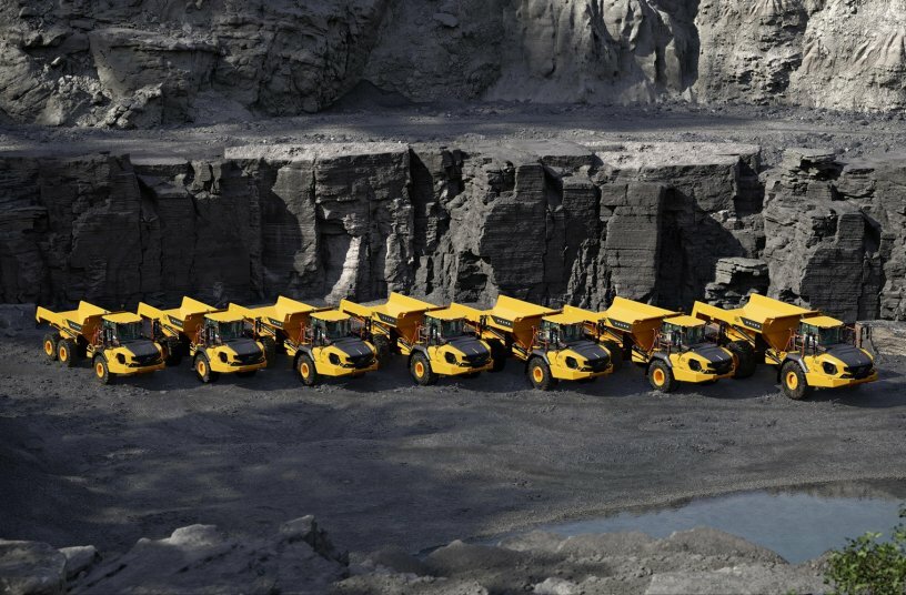 Die neue Palette von knickgelenkten Dumpern in den Größen A25-A60<br>BILDQUELLE: Volvo Construction Equipment